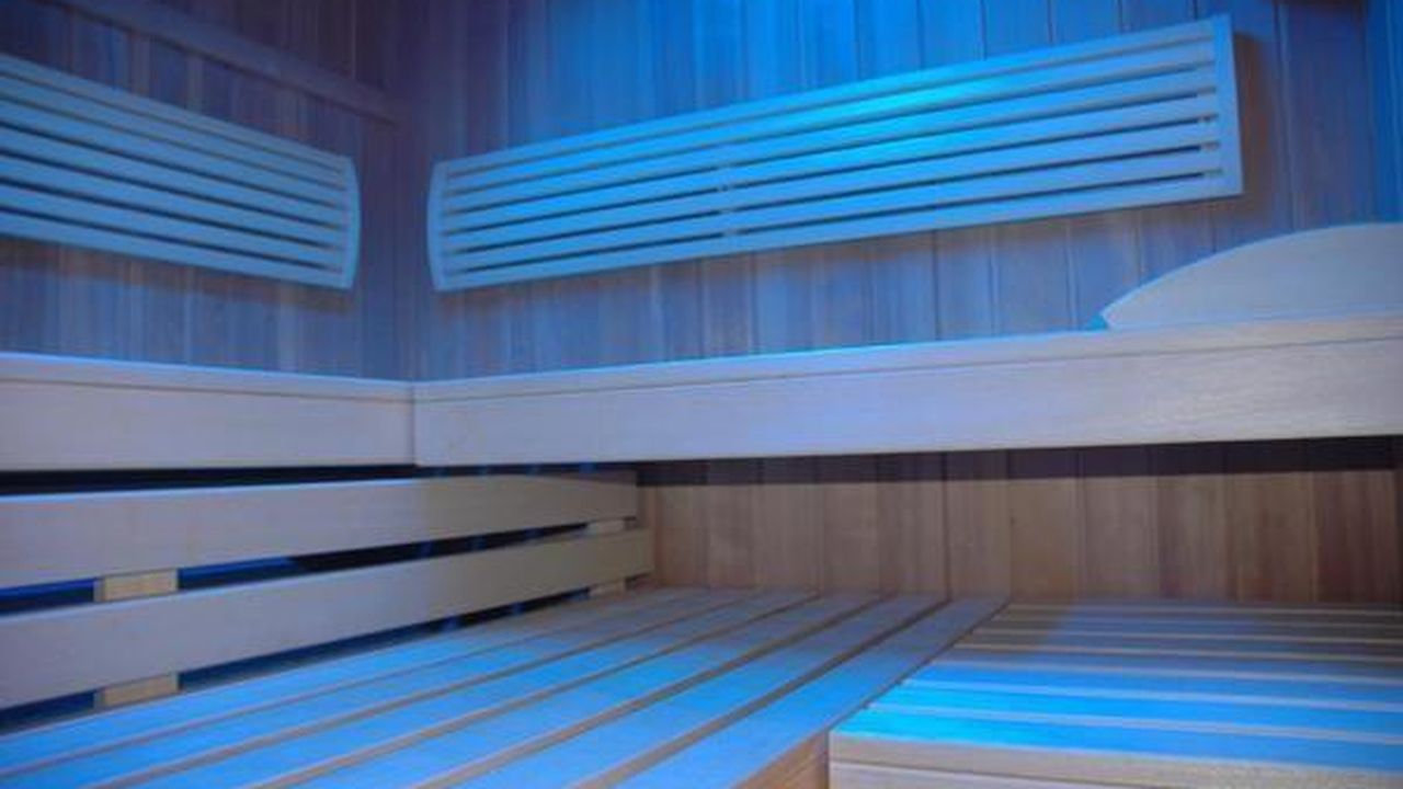 Sauna mit Farblicht Sauna mit Farblicht